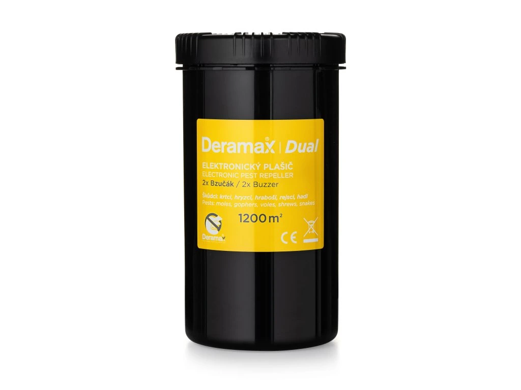 Deramax®-Dual Bateriový vibrační plašič krtků, hryzců, hrabošů