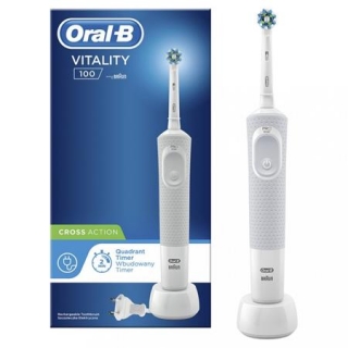 ORAL-B Vitality 100 CrossAction elektrický zubní kartáček bílý