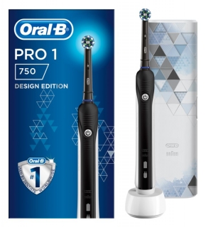 ORAL-B Pro 750 CrossAction Black elektrický zubní kartáček 