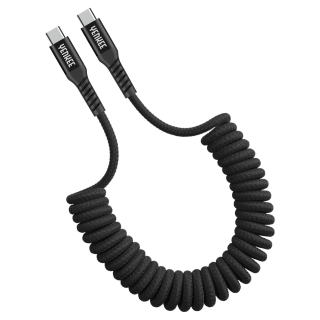 YENKEE YCU 501 BK Kroucený USB C - USB C kabel